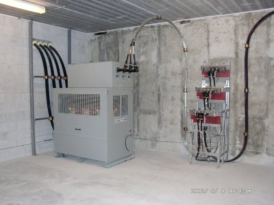 Commonwealth Edison electrical power vault in basement